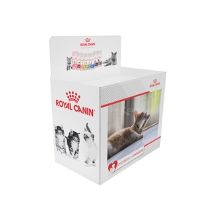 New Design Custom Cardboard POP Retail Dump Bins Display Stand Corrugated Carton Floor Store Bins for Pet Food Promotion - Product Image 2