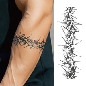 Semi Permanent Armband <b>Tattoo</b> Sticker Waterproof <b>Paper</b> Wrist Face Body Design with Custom Logo - Product Image 1