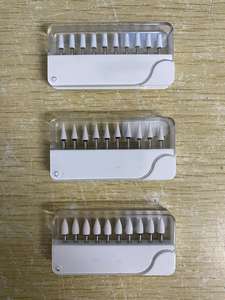 高品質12個/箱 デンタルアーカンザスストーン FG アルミナ CW1114 デンタルホワイトストーン ポリッシャーキット 低速ハンドピース - Product Image 4