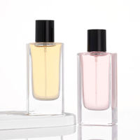 Flacons de parfum en verre mat de luxe en gros de l'usine chinoise 30ml 50ml 100ml Personnalisables Portables Réutilisables avec pulvérisateur à pompe