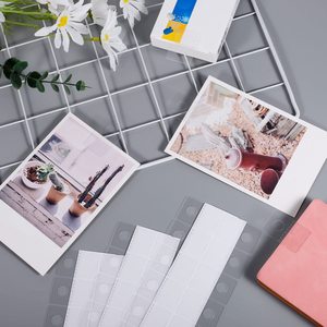 Dropshipping móc nhỏ giấy các tông rõ ràng dính treo nhựa tự dính treo Tab cho bao bì - Product Image 4