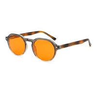 Lunettes de protection anti-lumière bleue professionnelles, filtre orange CR39, monture ronde durable TRR90, protection pour ordinateur portable, lunettes de protection nocturnes Biohack