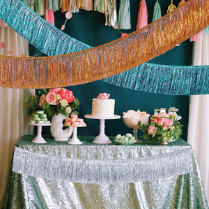 Guirlande de paillettes en feuille métallisée de qualité supérieure, bannière créative en feuille métallisée, décoration pour fête d'anniversaire, mariage, Noël, décoration murale pour la maison - Product Image 2