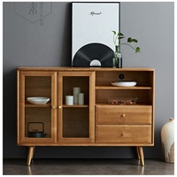 Entrée de salon vente en gros console moderne en bois naturel table avec tiroirs