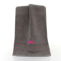 Custom Embroidery Towel Logo Light Brown Multi-color Hand Towels for Spa Bathroom Hair Salon Towels