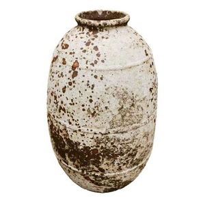 Fournisseur chinois d'arrangements de <span class=keywords><strong>fleurs</strong></span> séchées simples, pots de plantes en céramique de style rétro - Product Image 1