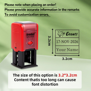 Timbro Autoinchiostrante Personalizzato con Data e Testo (Anno, Mese, Giorno Regolabili) Testo Personalizzato in Plastica Disponibile in Diversi <span class=keywords><strong>Colori</strong></span> - Product Image 5