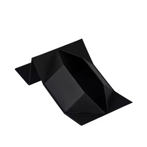 Özel markalaşma mat siyah manyetik kapatma kağıt hediye kutusu dikdörtgen katlanır giyim ambalaj - Product Image 3