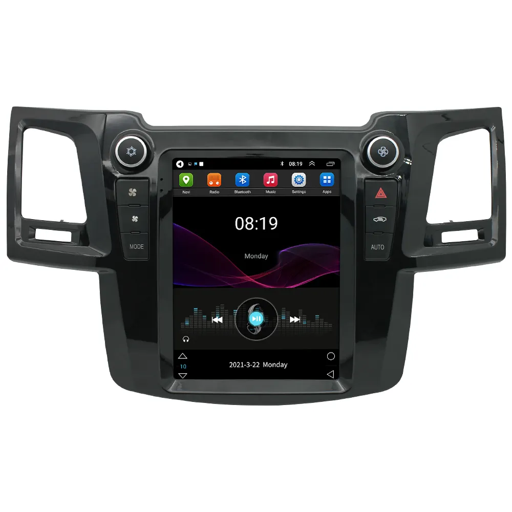 Автомобильный GPS-навигатор с вертикальным экраном для TOYOTA Fortuner Hilux 2004-2015 AUTO A/C Tesla Style Radio Stereo мультимедийный плеер