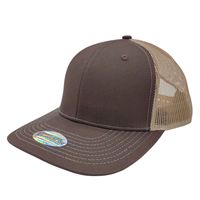 Gorras Richardson 112 Trucker de 6 Paneles Grises con Parche de Cuero Personalizado con Logotipo de Caza de Animales y Malla Ajustable