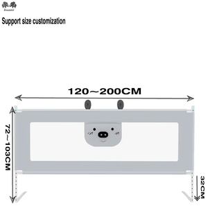 Nguồn nhà sản xuất CE chứng nhận có thể gập lại Crib rails có thể điều chỉnh bảo vệ an toàn trẻ em hàng rào an toàn thích hợp cho nhà du lịch - Product Image 3