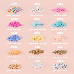 ชุดทำสร้อยข้อมือจากลูกปัดดินโพลิเมอร์ 3000 ชิ้น ชุดเครื่องประดับ DIY พร้อมลูกปัดตัวอักษรสำหรับงานประดิษฐ์ - Product Image 2
