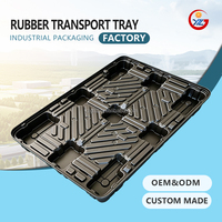 Paleta de Plástico de Alta Resistencia YZG, Personalizada, Industrial, Duradera, de HDPE, con Nueve Patas, Grosor de 3mm/2mm/1mm, para Almacenamiento y Envío en Almacenes
