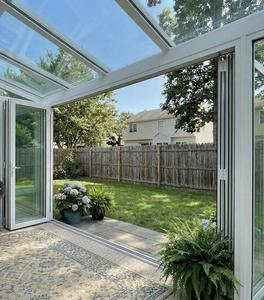 Verrière solaire écologique toutes saisons, <span class=keywords><strong>solarium</strong></span> en verre, enclos de patio, jardin d'hiver, structure en aluminium, toit incliné - Product Image 2