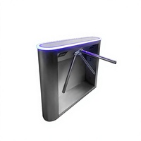 Torniquete de tres rodillos para acceso peatonal, sistema de control de acceso con reconocimiento de código sanitario para obras de construcción, modelo 304
