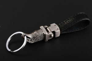 Llavero de Cuero y Metal con Colgante de Águila Masculino y a la Moda para Coche, Bolso o Cartera - Product Image 5