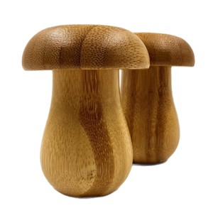 <b>Bamboo</b> Toothpick Holder Mushroom Shape 6x6x8cm Handmade For Home Dining <b>Table</b> Decor - Product Image 1
