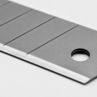 Lames de couteau utilitaire en titane à segmentement 13 segments, bord rectifié de précision, trou de montage standard, 10/50/100 pièces, OEM en vrac
