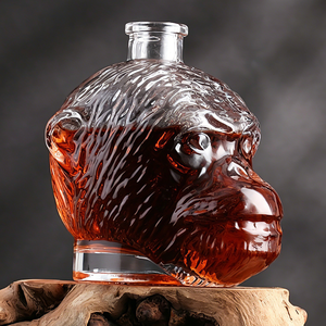 Botellas <span class=keywords><strong>de</strong></span> Licor con Forma <span class=keywords><strong>de</strong></span> Cabeza <span class=keywords><strong>de</strong></span> Mono <span class=keywords><strong>de</strong></span> 700 ml con Tapón <span class=keywords><strong>de</strong></span> Corcho, Diseño Creativo <span class=keywords><strong>de</strong></span> Animales, <span class=keywords><strong>Botella</strong></span> Vacía para Whisky, Ginebra y <span class=keywords><strong>Vodka</strong></span> - Product Image 1