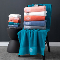 Serviettes personnalisées avec logo Hair Spa Bed, vêtements de nuit, broderie à la main, serviettes absorbantes, 70X140, grande serviette