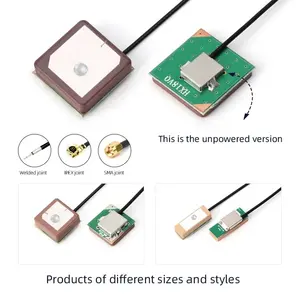 Antenne patch céramique GPS/GLONASS/GNSS 1575Mhz intégrée 28dbi à gain élevé GPS GLONASS BEI DOU signal satellite antenne GPS active