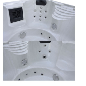 Bain à remous spa extérieur acrylique 4-5 places avec bain à remous massage spa froid plongeant jacu zzi baignoire - Product Image 6