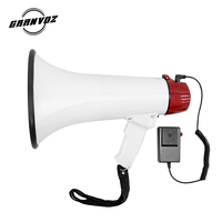 Professionelles Schul-Megaphon, Tragbarer Lautsprecher mit Verstärker und Mikrofon für den Öffentlichen Raum, Reichweite 5,4-800m