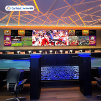 Mur vidéo LED pour stade Canbest Sports Venue Bar, pas de pixel fin P0.9 P1.2 P1.5 P1.8, diffusion d'événements sportifs, écran d'affichage LED
