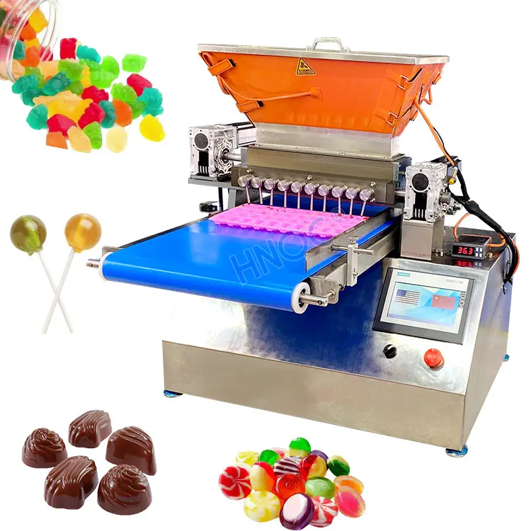 סיני אכיל Gummy סוכריות Demoulding תהליך לייצר קוביית מתוק Lollipop להפוך ספק מכונה