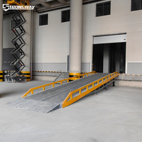 Station d'amarrage mobile Rampe pour poids lourds Rampe portable pour conteneurs et cargaisons Rampe de chargement mobile hydraulique de 20 tonnes à vendre