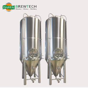 Tanque de Fermentación de Cerveza con <span class=keywords><strong>Doble</strong></span> Pared de Acero Inoxidable de 1000L, 2000L, 3000L con Boca de Inspección Lateral - Product Image 1
