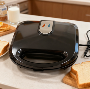 Máquina para Hacer Sándwiches y Waffles Eléctrica con Sellado en Caliente, Superficie Antiadherente, 2 Rebanadas, Uso Doméstico, Multifuncional, para Desayuno - Product Image 1