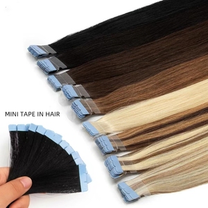 Vente en gros Mini ruban dans de vraies extensions de cheveux humains Mini os raides vendeurs d'extensions de cheveux humains 70 cm ruban dans les cheveux humains - Product Image 1