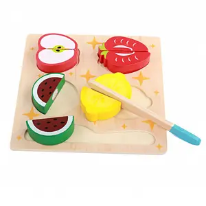 6 styles kids cutting fruit wooden toys fruits cutting kitchen play set toy educational children pretend role play cooking game