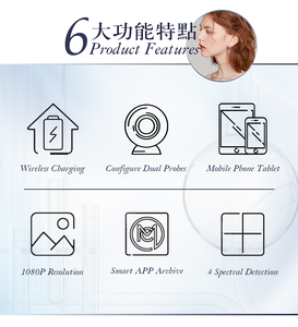 MEIBOYI 무선 피부 분석기 와이파이 연결 휴대용 두피 분석기 모낭 감지기 가정용 미용 장비 - Product Image 5