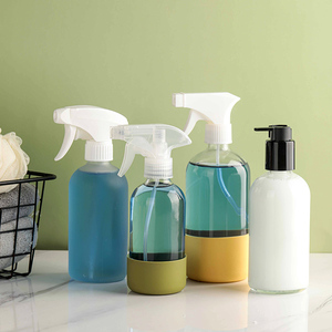 Rõ Ràng Các Giải Pháp Làm Sạch Container <span class=keywords><strong>500Ml</strong></span> 750Ml 16Oz 25Oz Bullet Shape <span class=keywords><strong>Cosmo</strong></span> Glass Spray Chai Với 28-410 Cổ Kích Hoạt Sprayer - Product Image 6