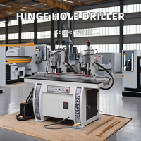 Machine à percer les charnières CNC industrielle à double tête pour le travail du bois, la fabrication de meubles et le perçage de portes d'armoires