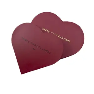 Heart Shape Chocolate Empty Food Packaging Chocolate Gift Boxes For Wedding Favour