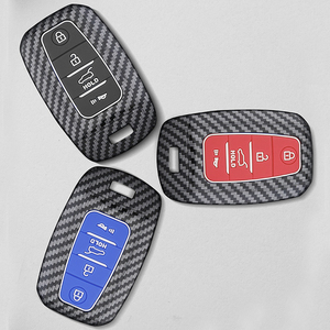 Vỏ Bọc Chìa Khóa Xe Bằng Sợi Carbon Vỏ Chìa Khóa Từ Xa Fob Vỏ Bảo Vệ Cho <span class=keywords><strong>Kia</strong></span> - Product Image 2