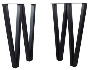 Modern Metal Bench Coffee <b>Table</b> <b>Legs</b> Iron Powder Coated Home Office School Dining Kitchen Hotel Bedroom Outdoor Living Room - Product Image 1