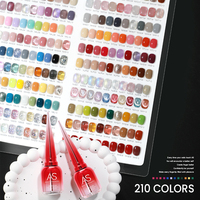 Kit de vernis gel œil de chat néon multicolore 210 couleurs, marque privée, non toxique, longue tenue, pour la mode