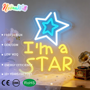 Fabricante de Letreros de Neón Personalizados, Letrero LED de Neón 'I'm a Star', Luz de Pared Acrílica USB para Decoración de Hogar, Habitación, Bar, Fiesta, Boda, Club y Regalo - Product Image 1