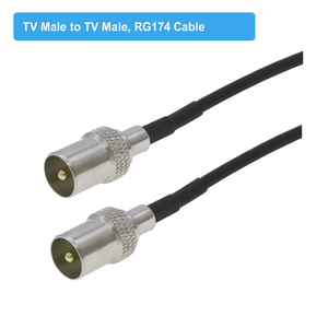Câble <span class=keywords><strong>coaxial</strong></span> d'antenne RF TV câble d'antenne <span class=keywords><strong>satellite</strong></span> mâle à femelle à 90 degrés 50 ohms RG174 <span class=keywords><strong>adaptateur</strong></span> de câble <span class=keywords><strong>coaxial</strong></span> RF en queue de cochon - Product Image 2