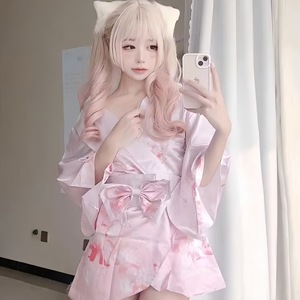 Ensemble de lingerie sexy pour femme Pure Desire Seduce, avec cardigan 2D motif renard fleuri, style kimono japonais, uniforme ODM - Product Image 3