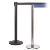 Séparateur de ligne de file d'attente d'aéroport, support de balustrade, contrôleur de foule, stanchion post, barrière de ceinture rétractable