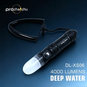 Prozhaozhu DL-XS06 4000 Lumen Luce <span class=keywords><strong>Subacquea</strong></span> Ricaricabile con Batteria 21700 LED Stroboscopica IP68 Profondità 100M per Immersioni in Naufragi - Product Image 2
