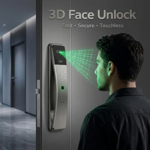 3D Face Recognition <b>Door</b> <b>Lock</b> Fully Automatic Electronic <b>Digital</b> Biometric Fingerprint Smart Gate <b>Lock</b> With Facial Scan <b>for</b> Home - Product Image 5