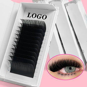 Extension ciglia in cashmere morbido 0.02 0.03mm CD Curl, confezione personalizzata, velluto opaco, facili da applicare, vassoi per extension ciglia volume. - Product Image 2