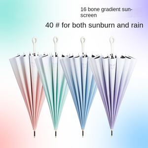 <span class=keywords><strong>Parapluie</strong></span> solaire à 16 baleines, droit, <span class=keywords><strong>petit</strong></span> et frais, protection solaire UV, double usage, caoutchouc noir, pour hommes - Product Image 5