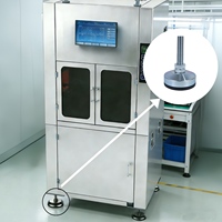 Pied de nivellement en acier inoxydable DS-50 avec goujon fileté, double écrous de verrouillage et base en caoutchouc antidérapante pour machine